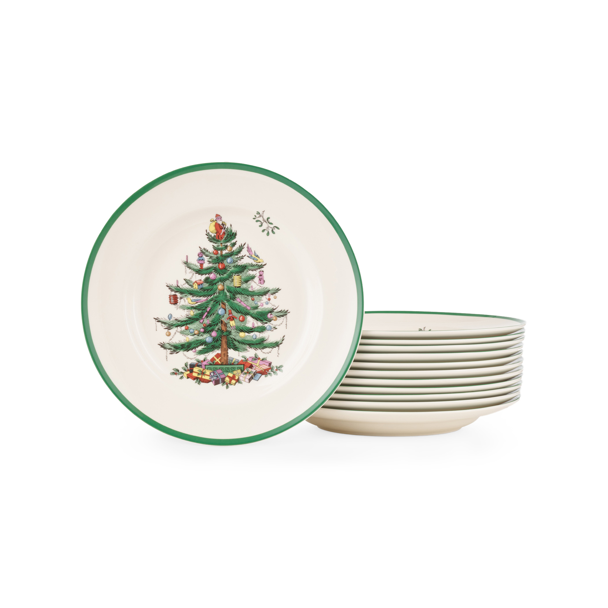 Christmas Tree  Set of 12 Dinner Plates image number null
